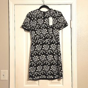 Sandro black and white "eyelet" mini dress. Size 2
